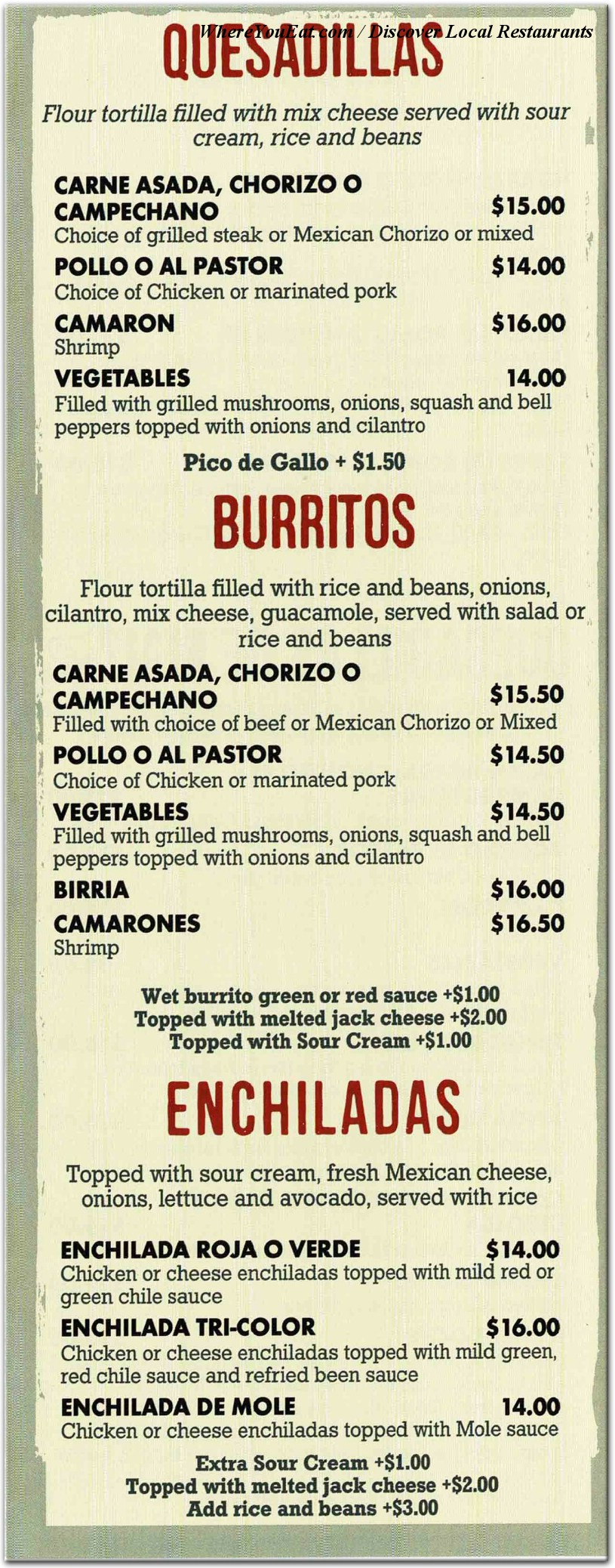 menu image