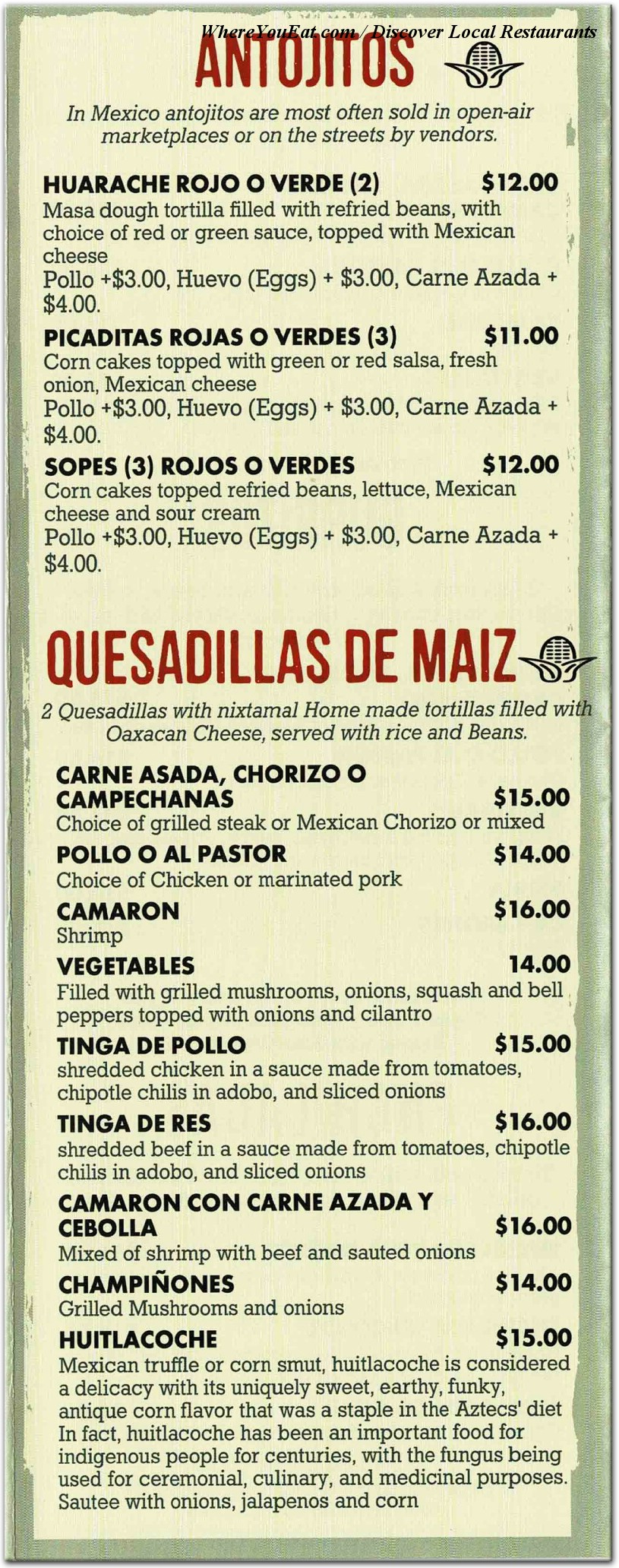 menu image