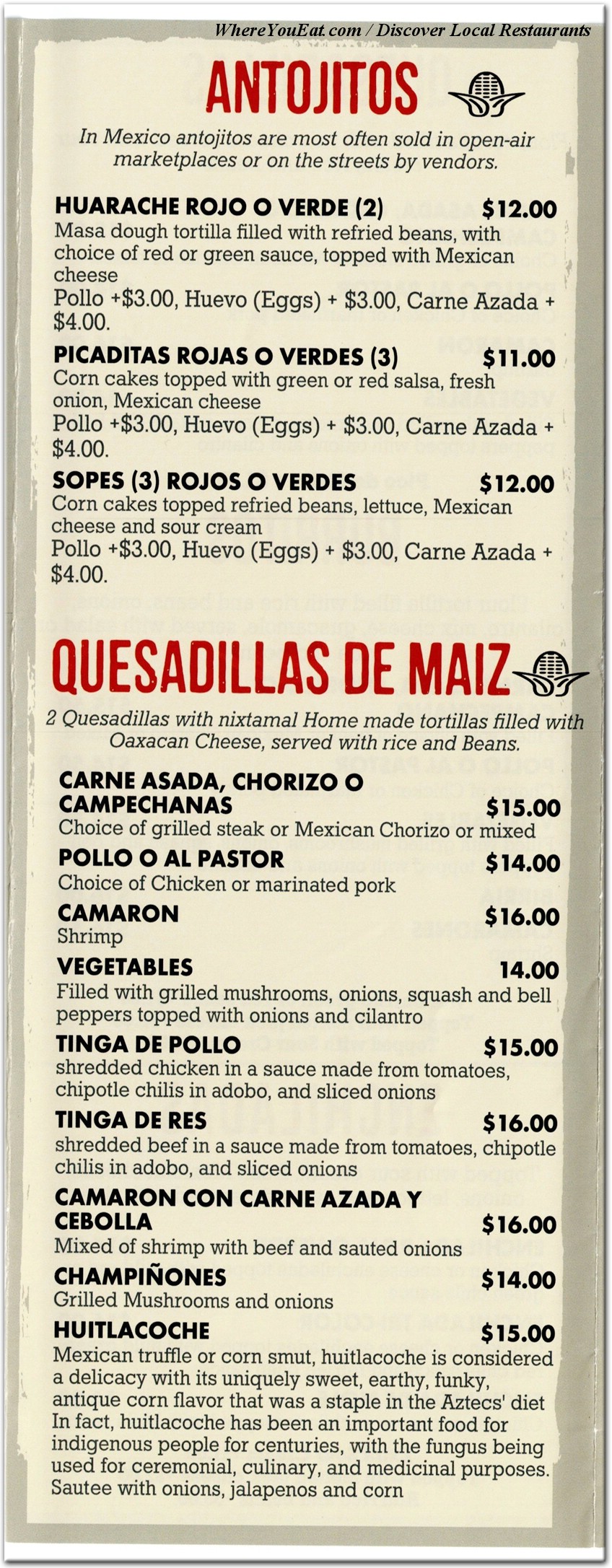 menu image