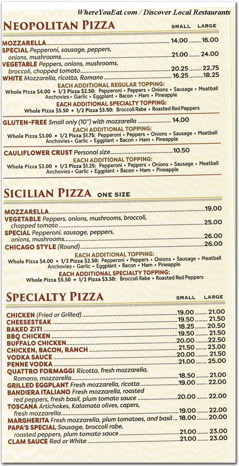 menu image