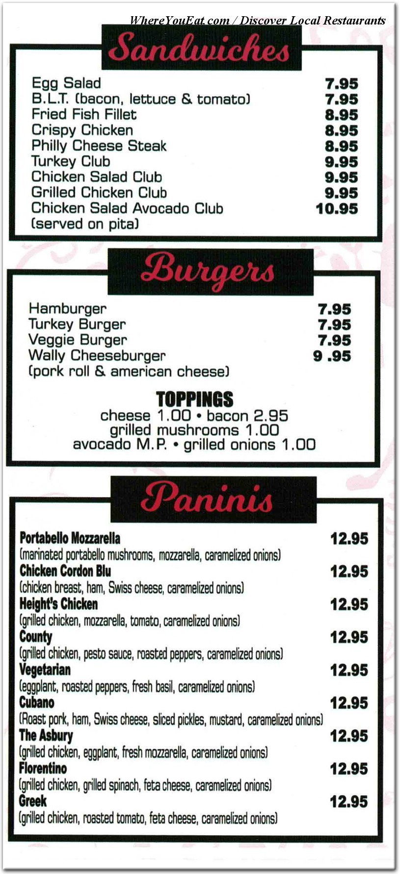 menu image