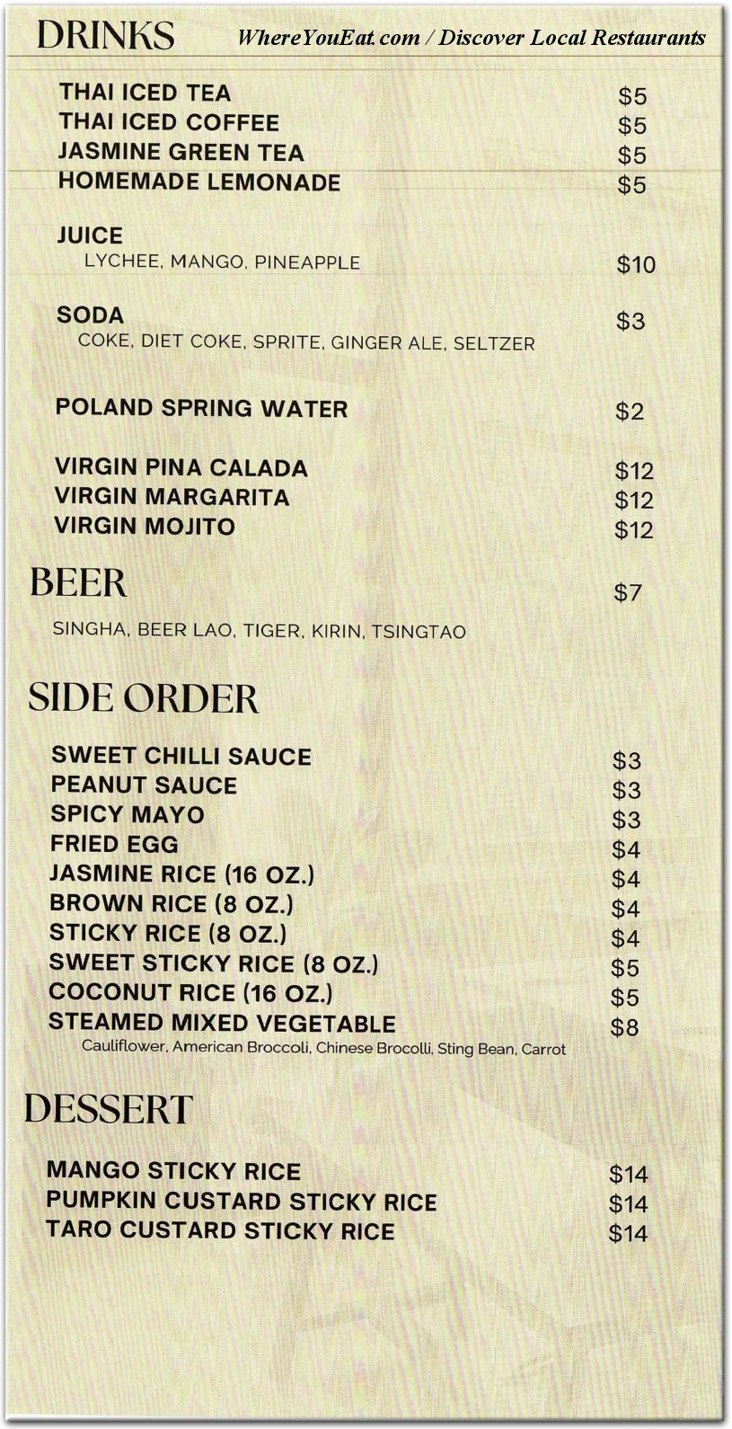 menu image