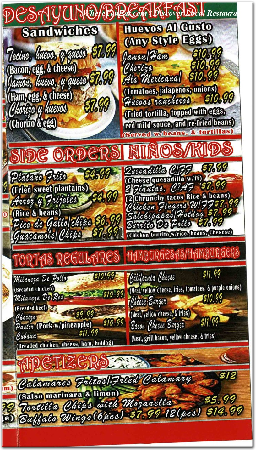 menu image