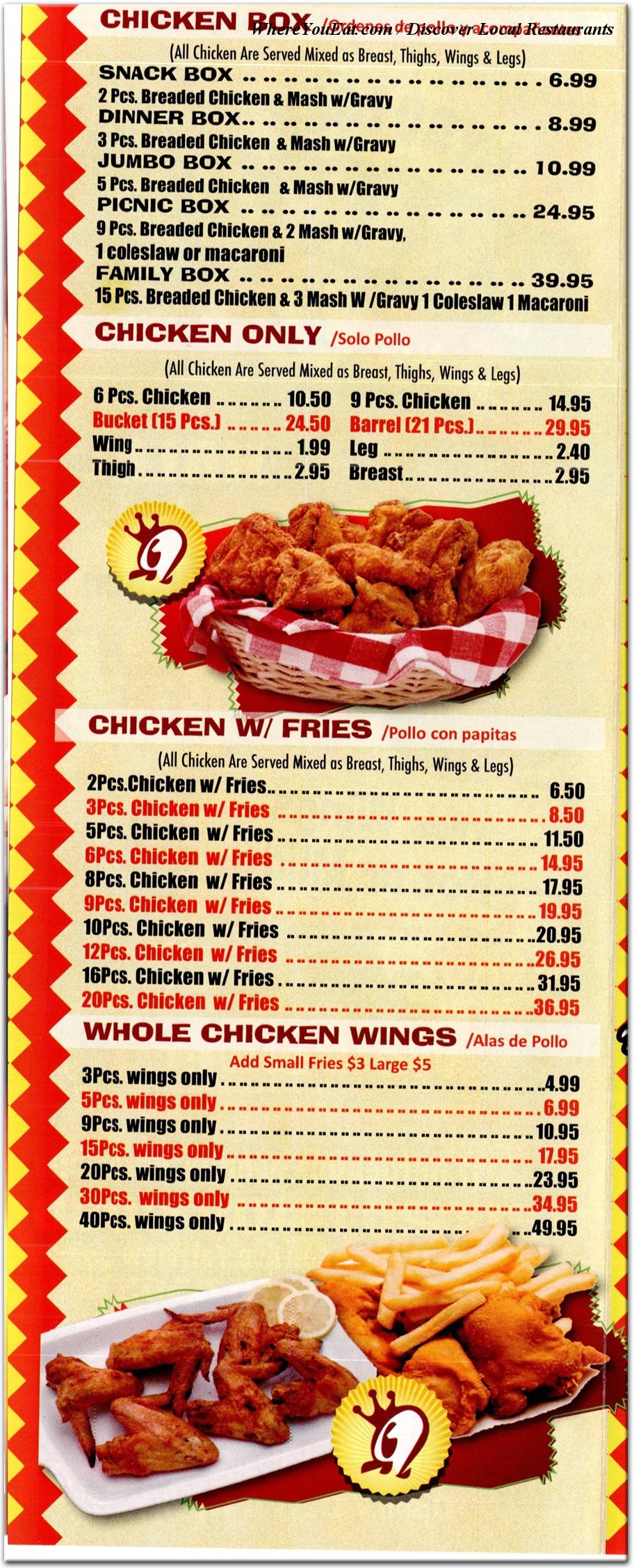 menu image