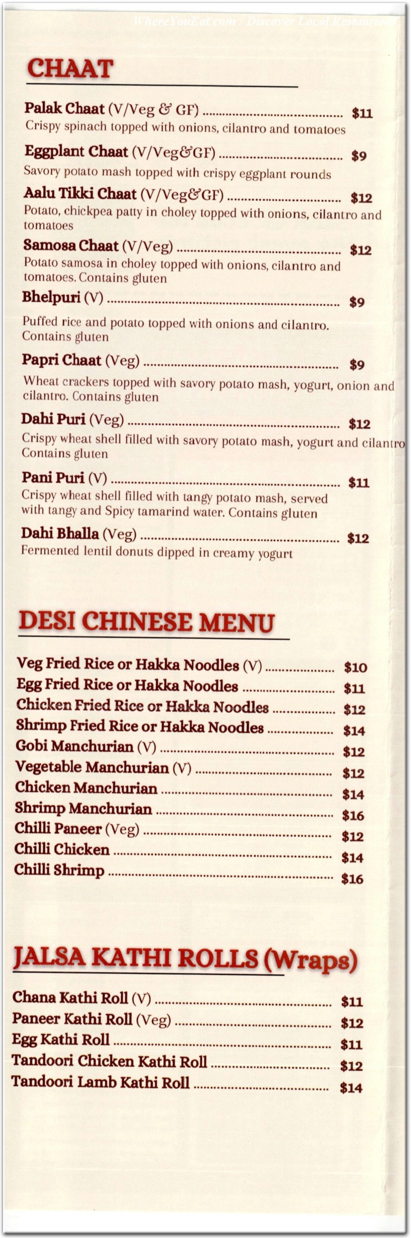 menu image