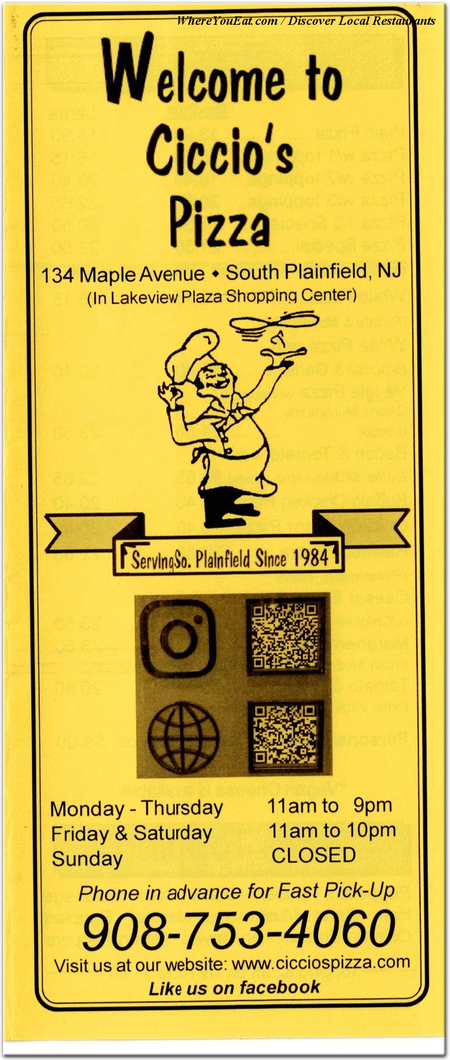 menu image