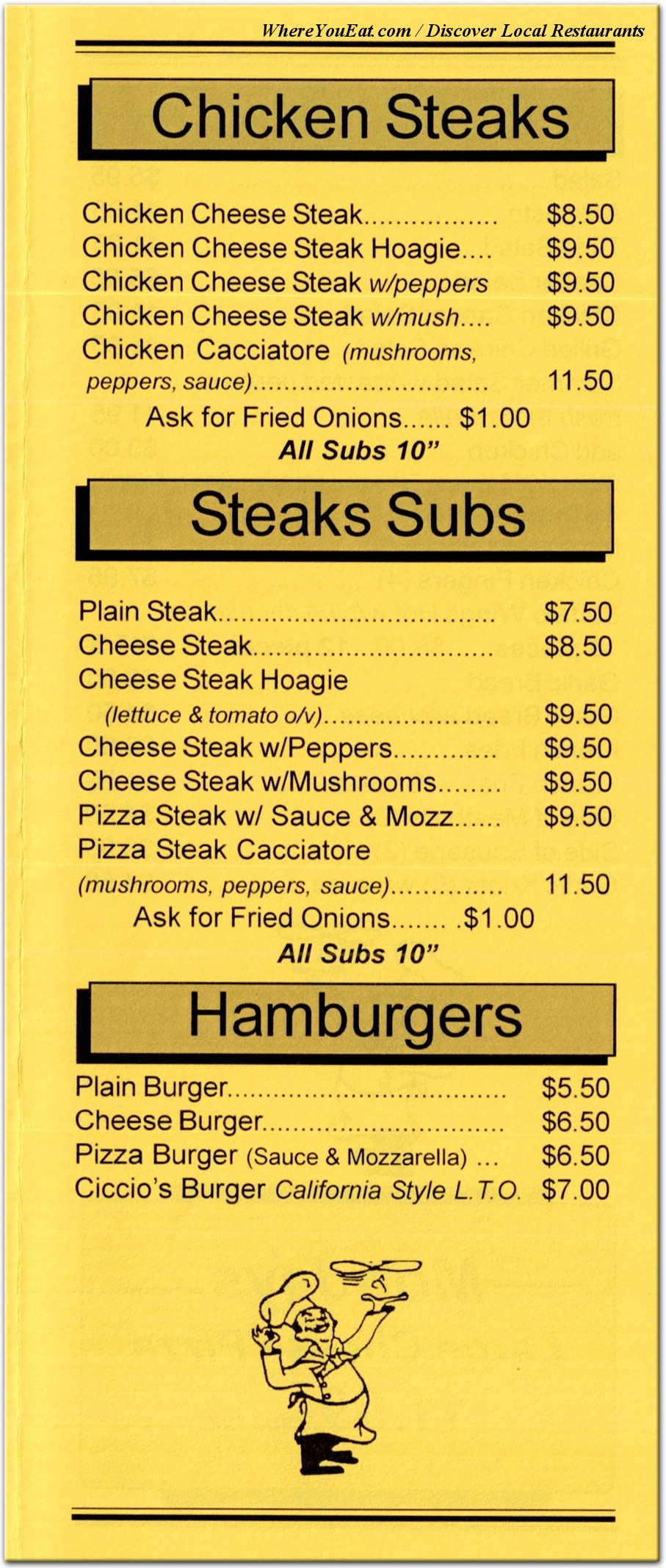menu image