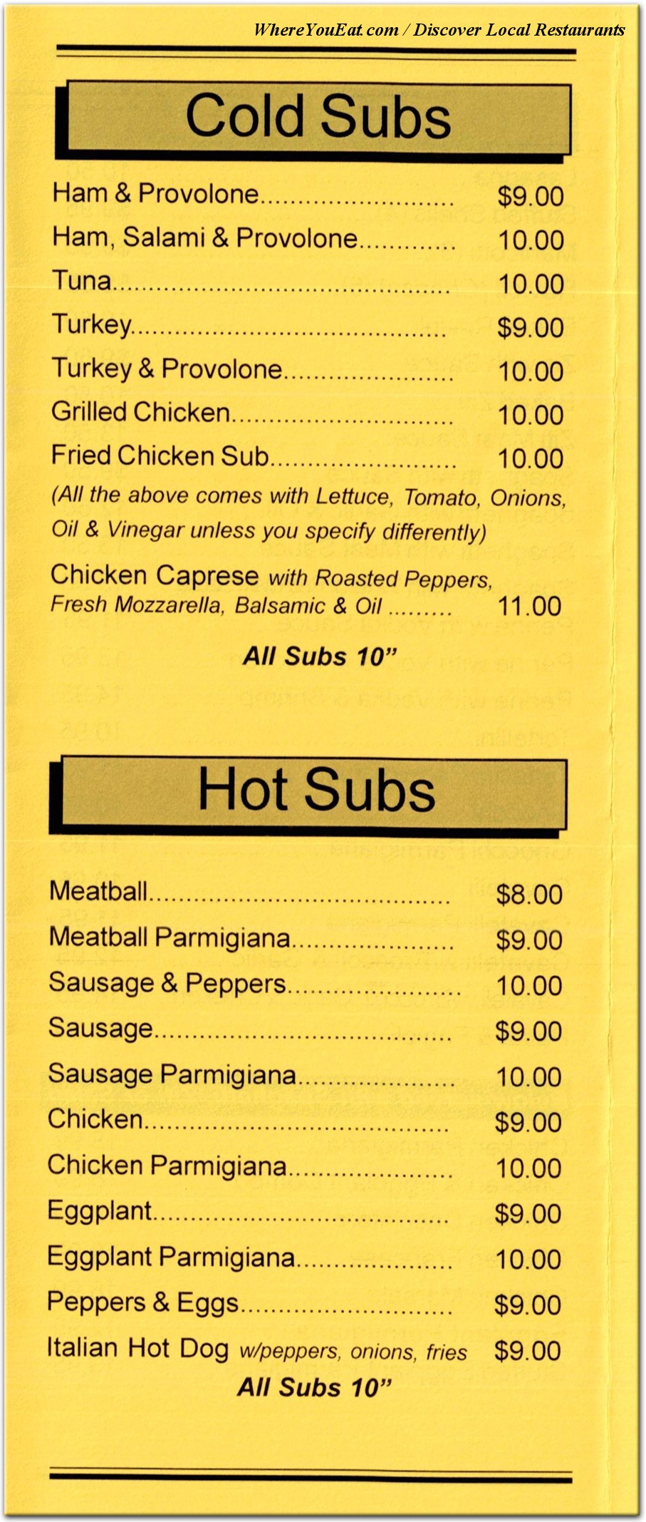 menu image