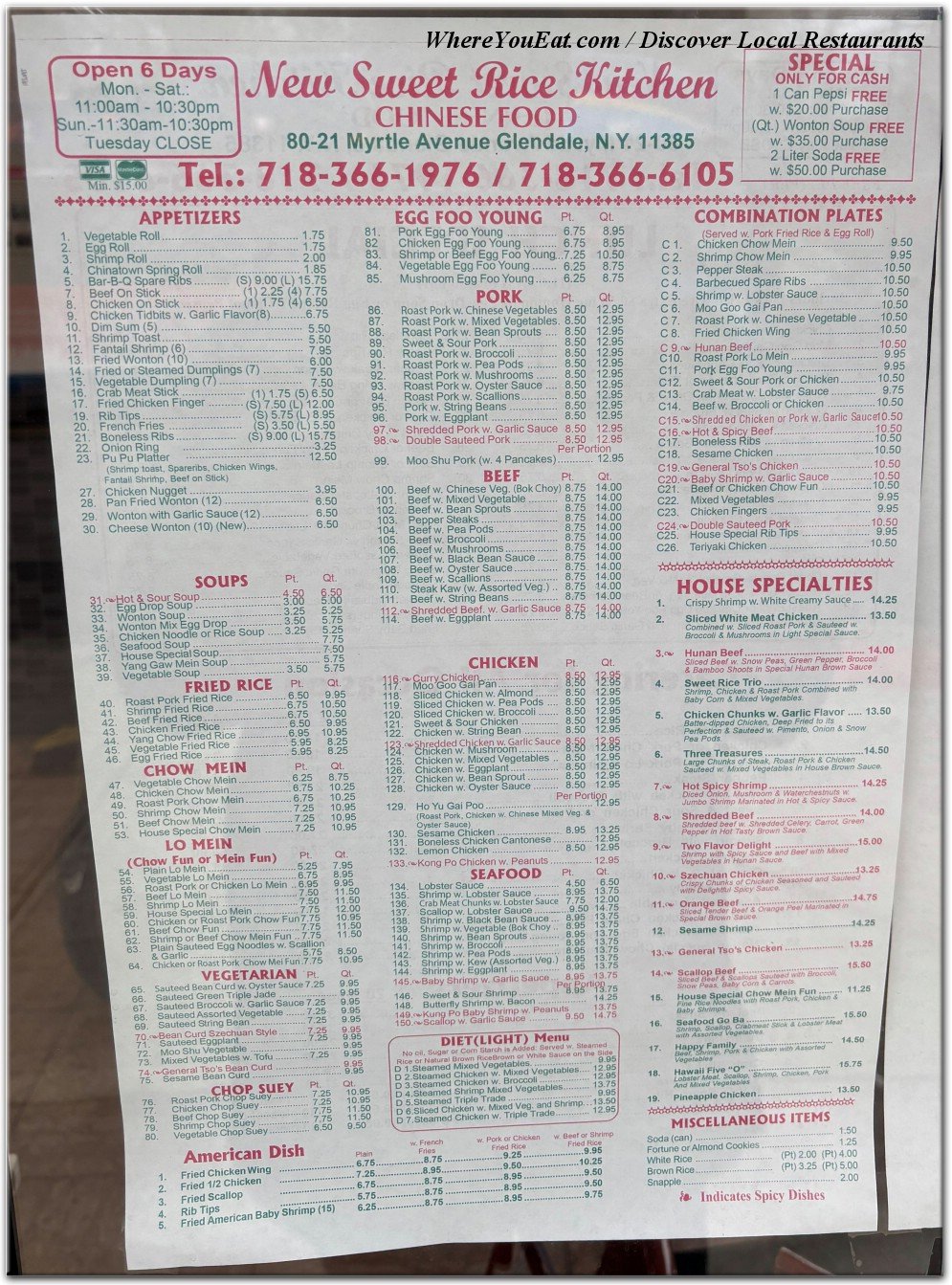 menu image