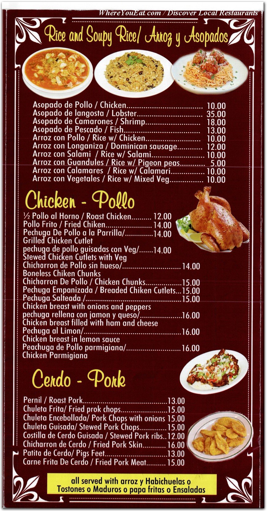 menu image