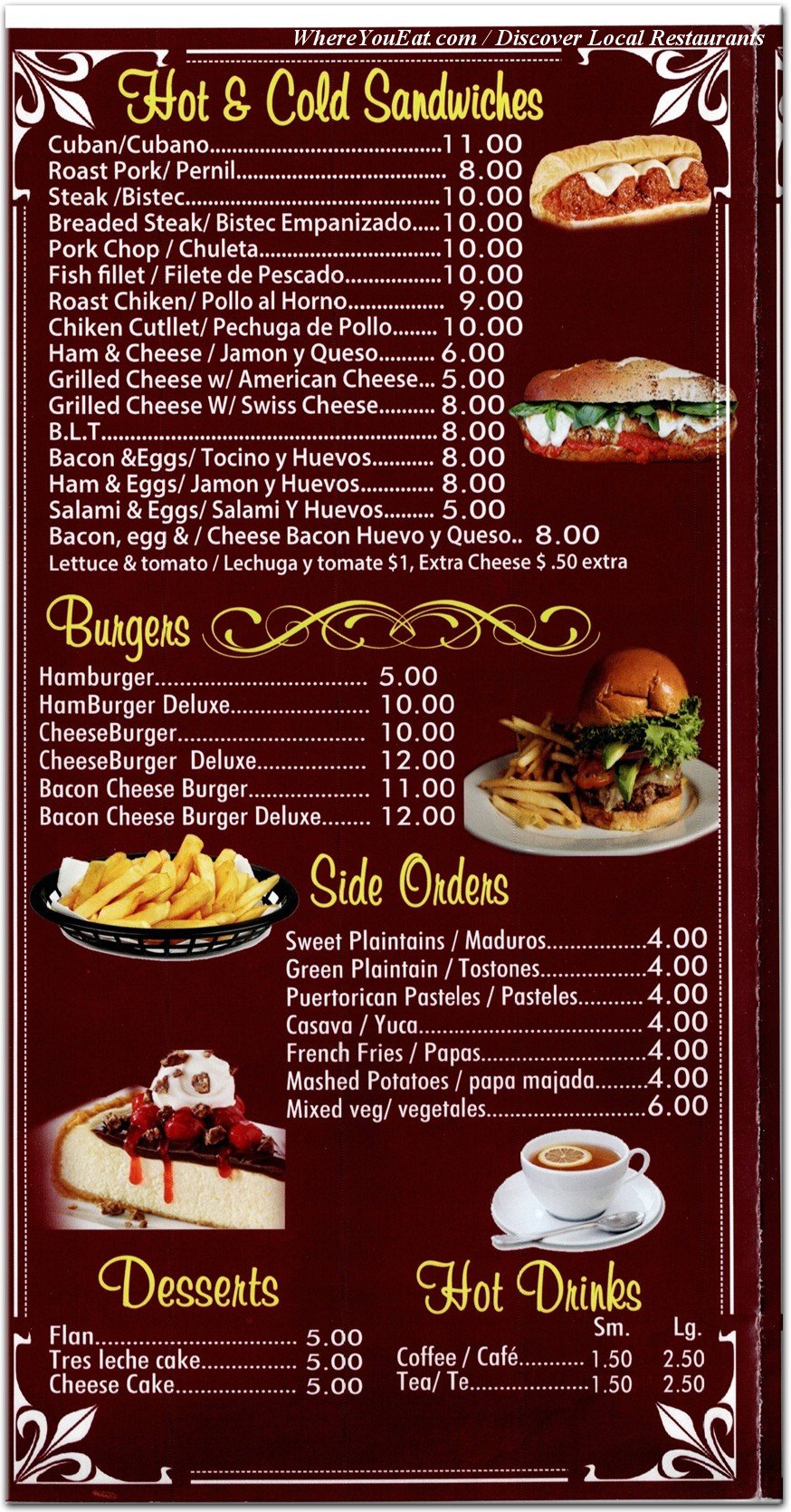 menu image
