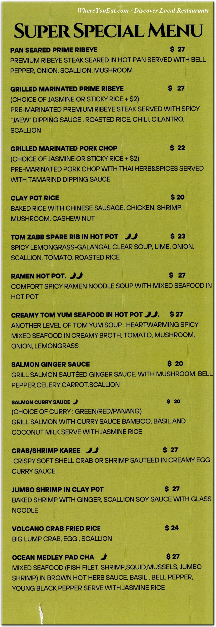 menu image