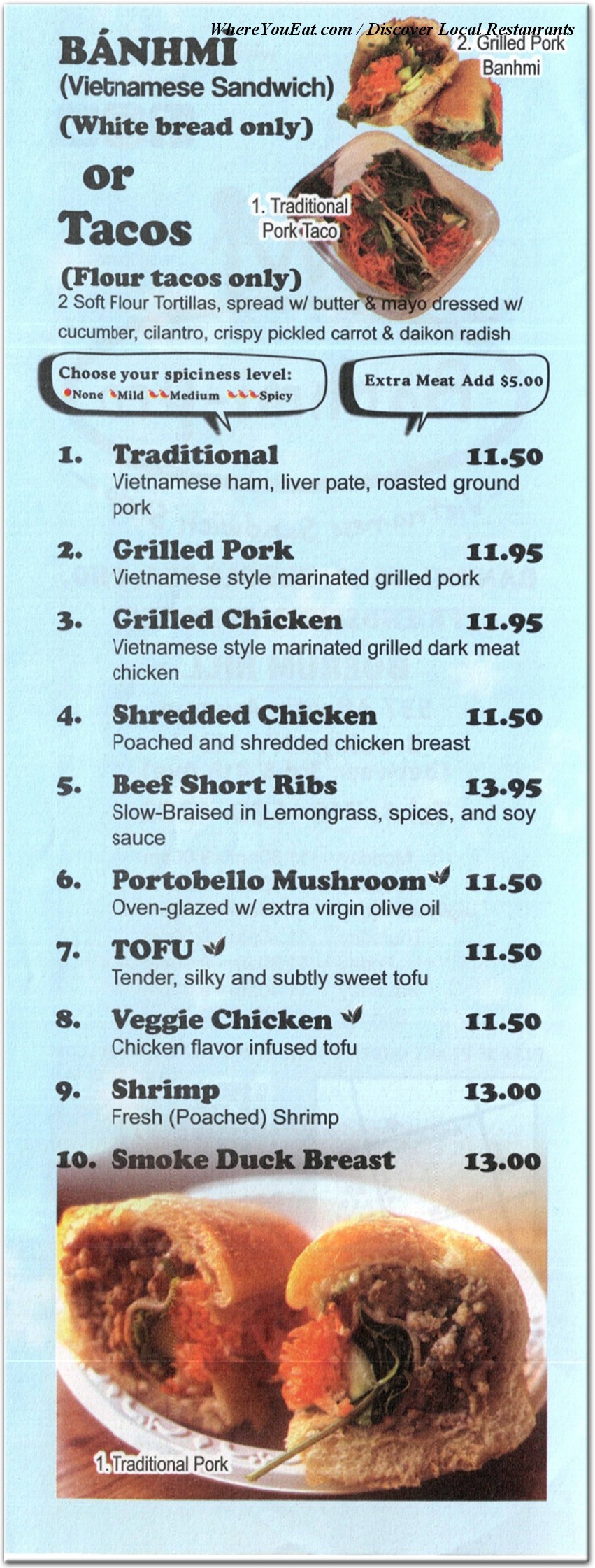 menu image