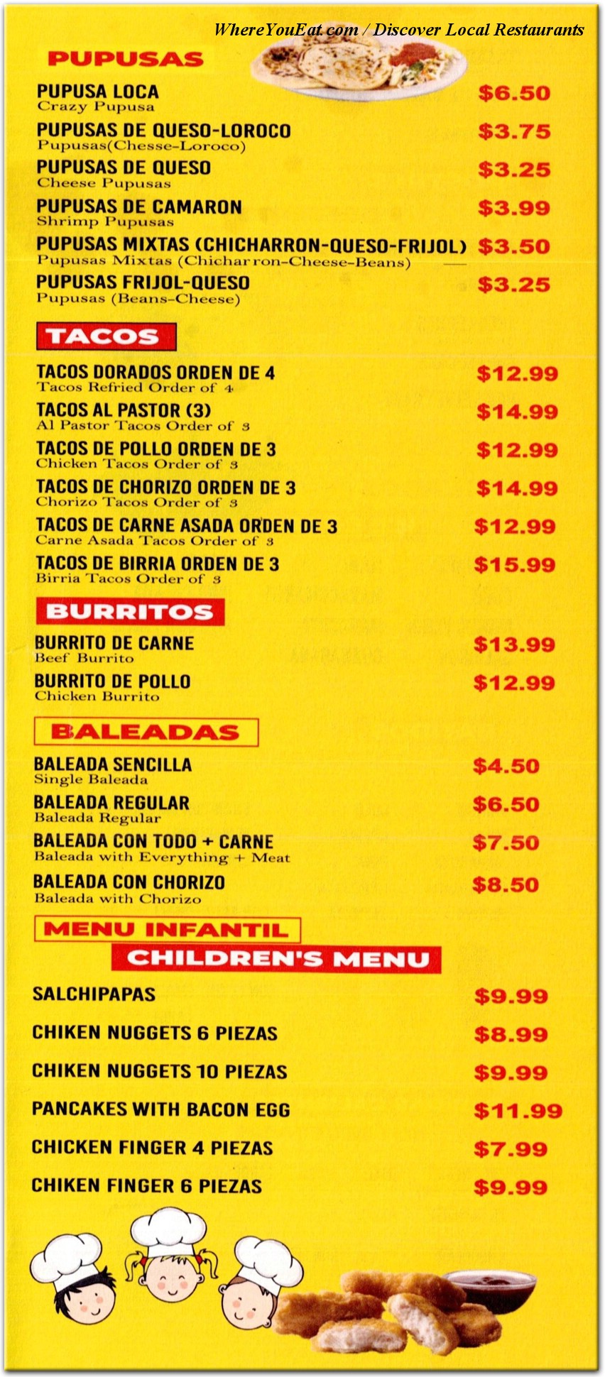 menu image