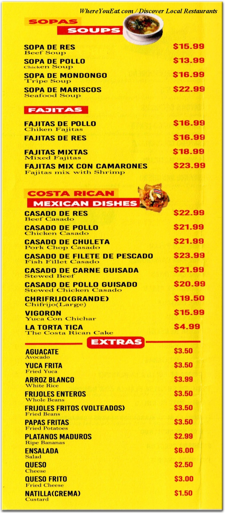 menu image
