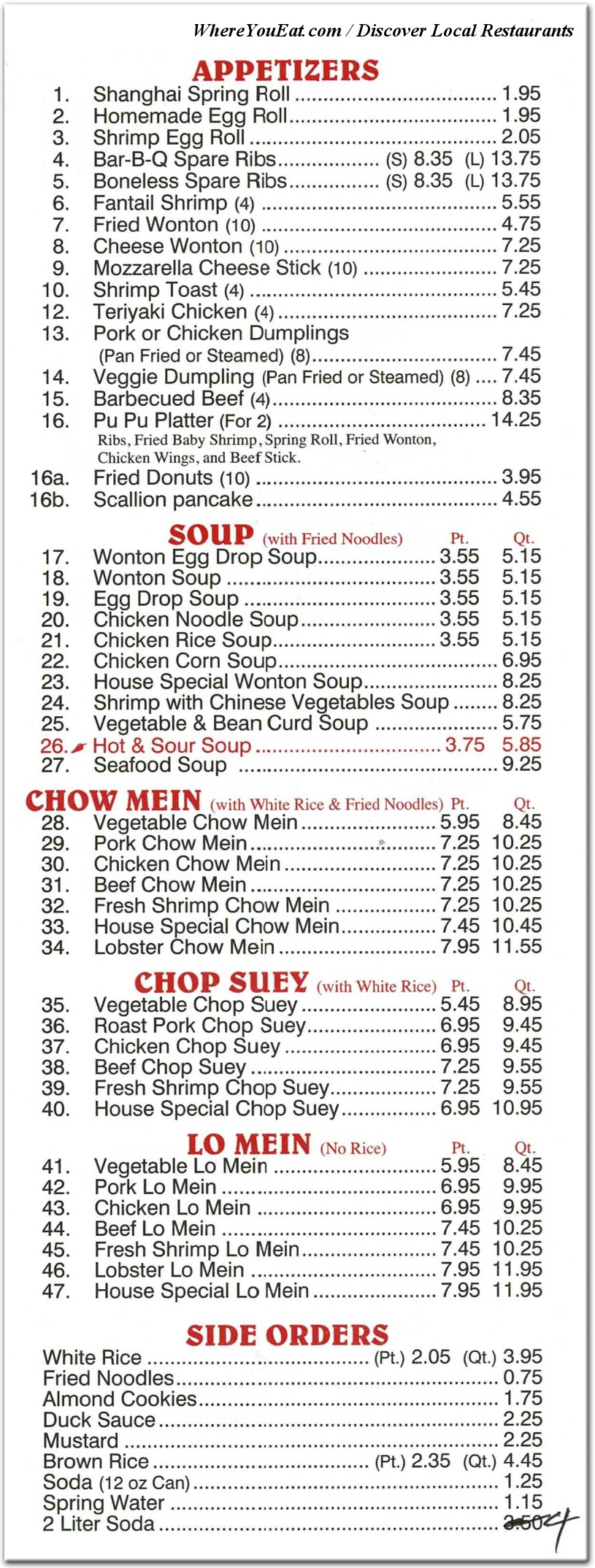 menu image