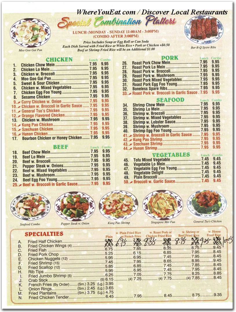 menu image