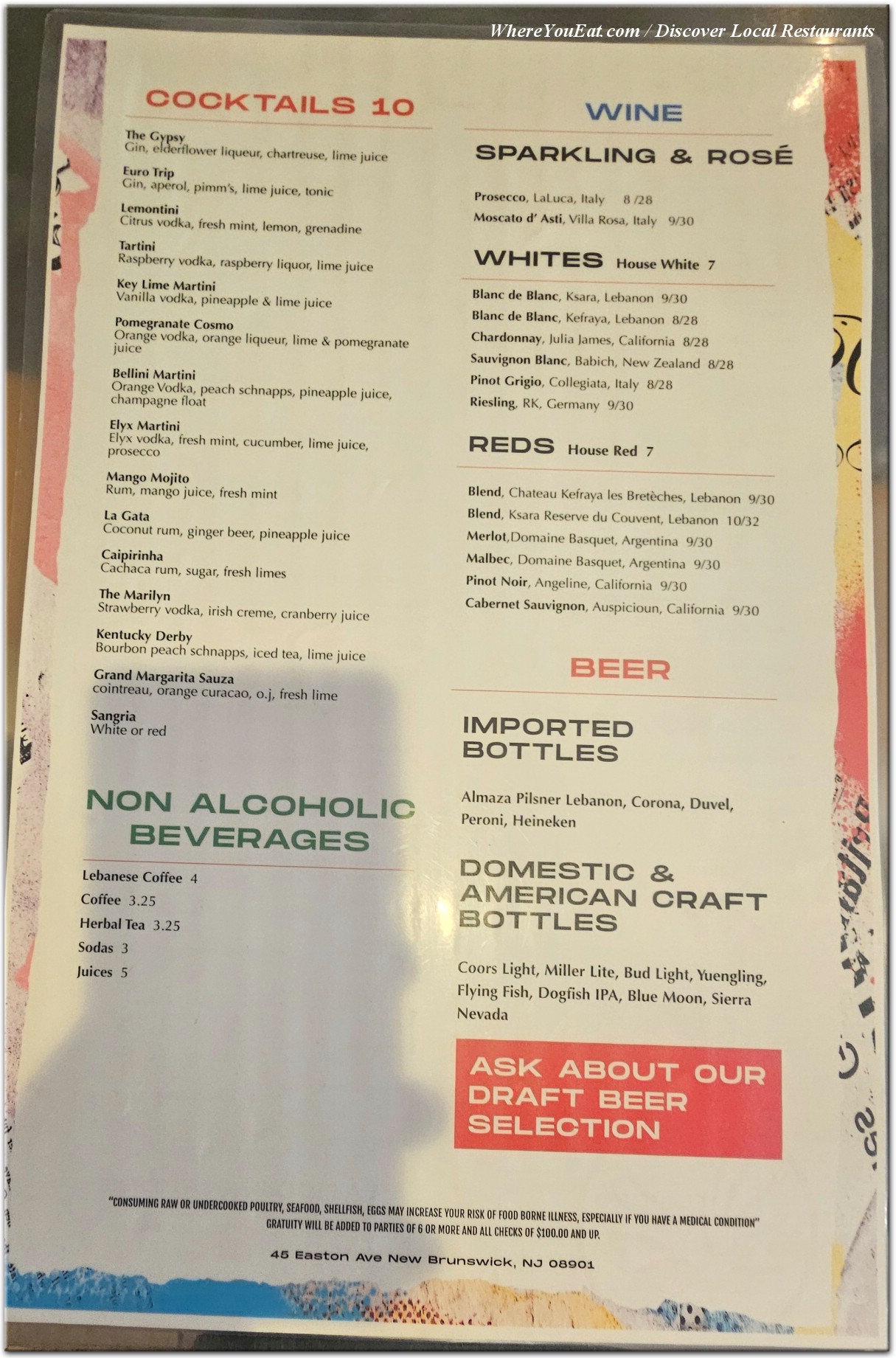 menu image