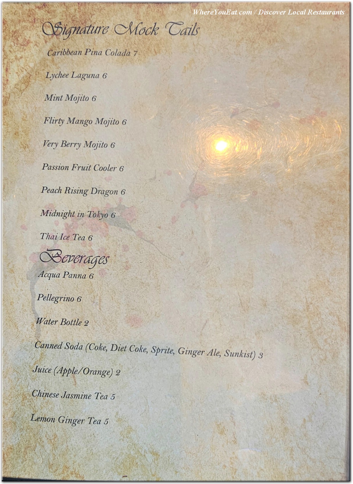 menu image