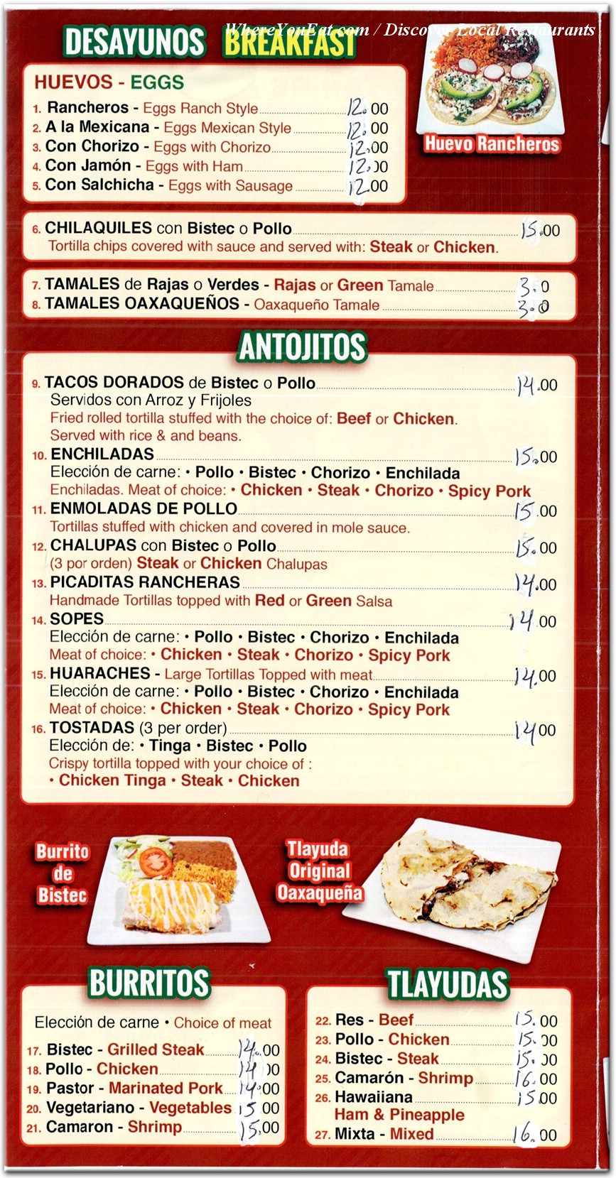 menu image