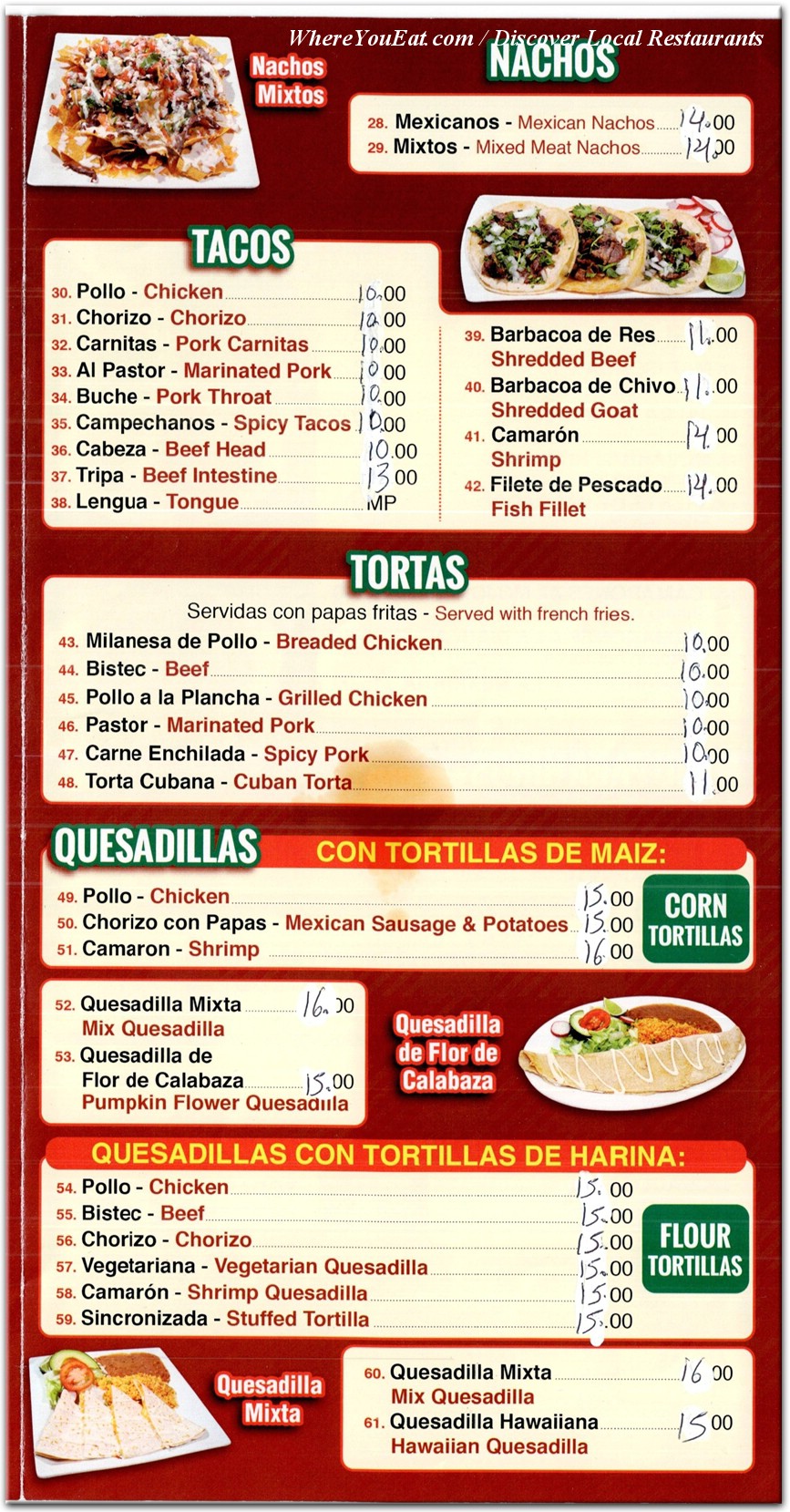 menu image