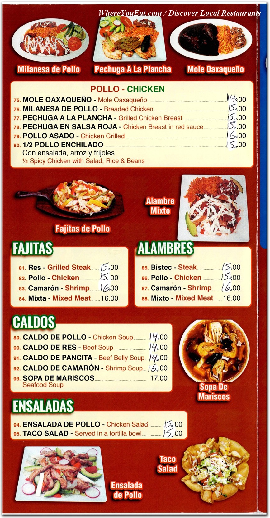 menu image