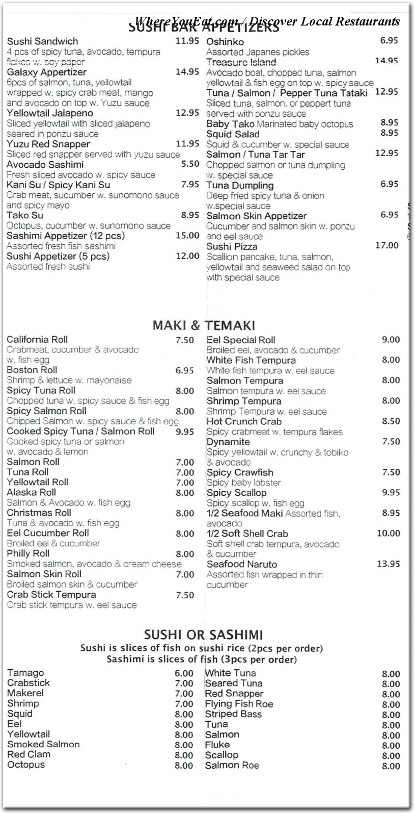 menu image