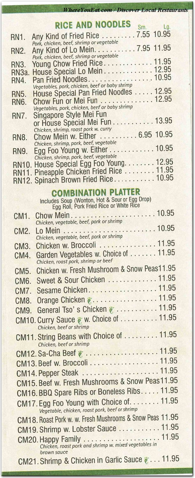 menu image