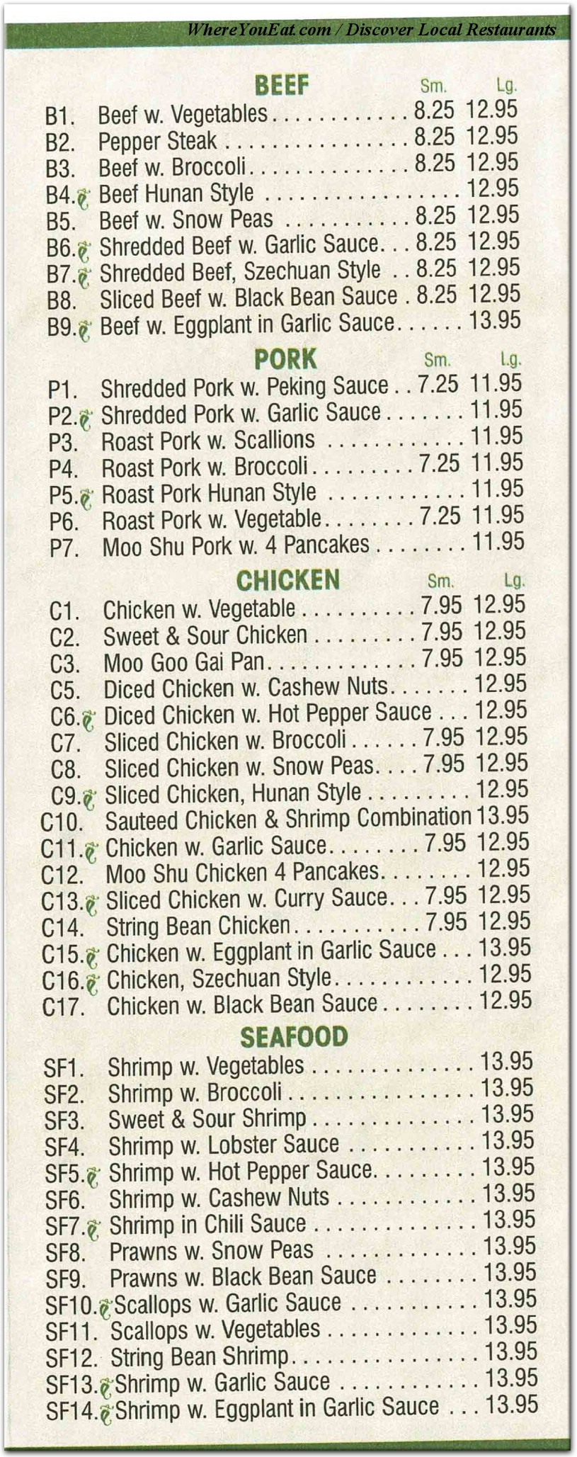 menu image