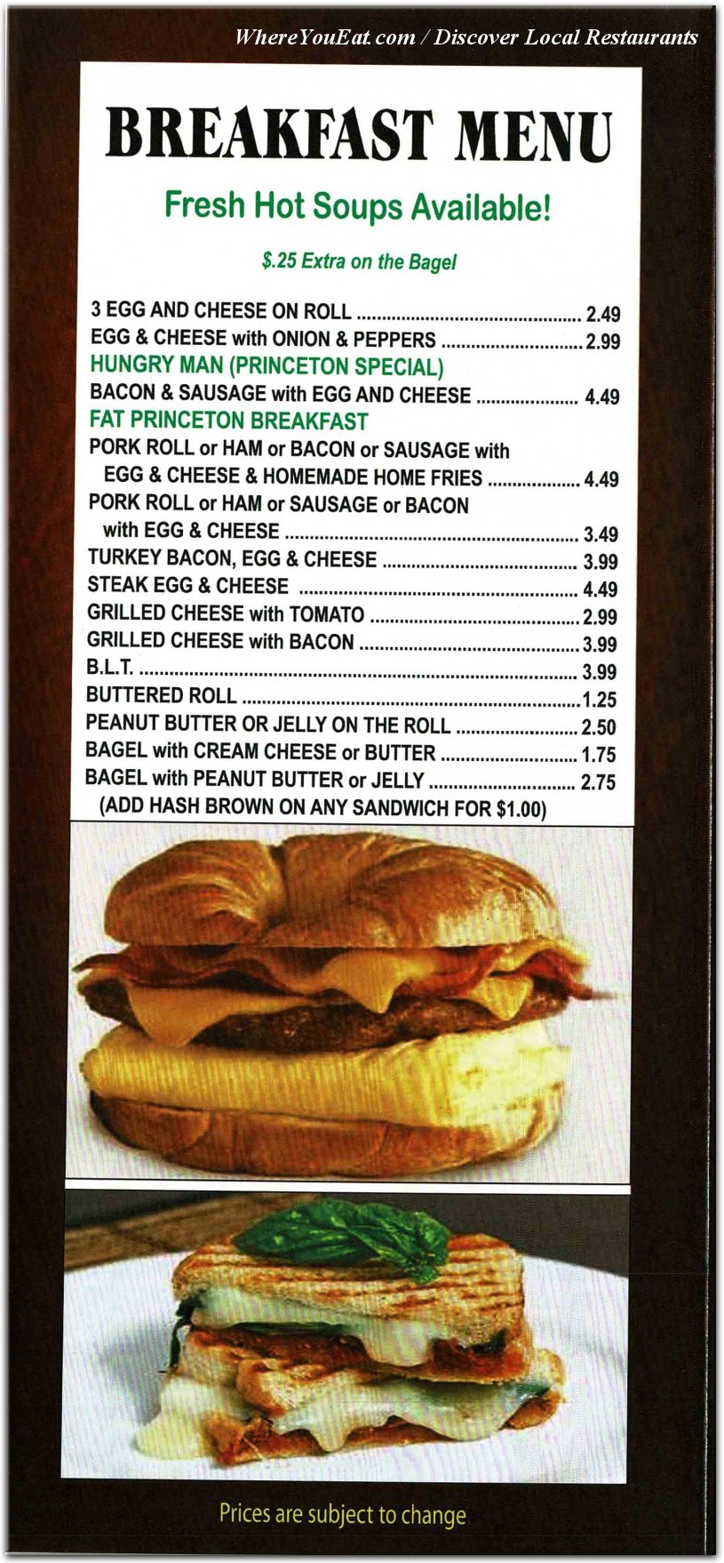 menu image