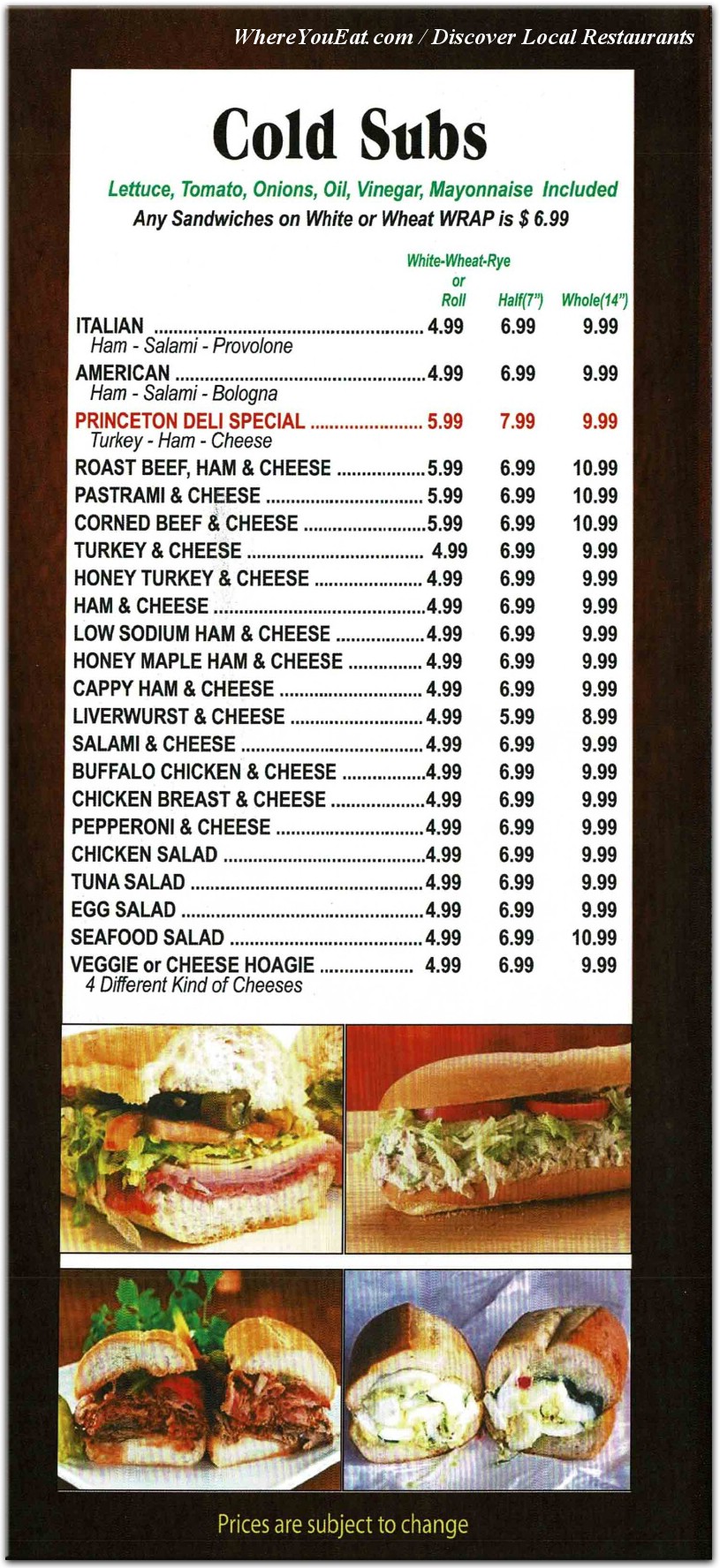 menu image