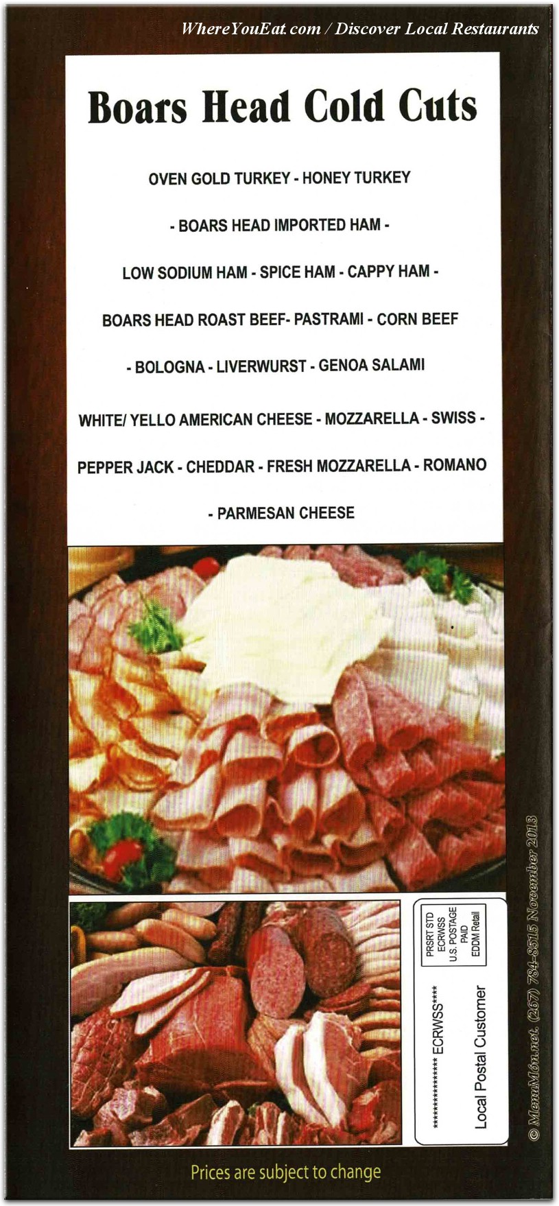 menu image