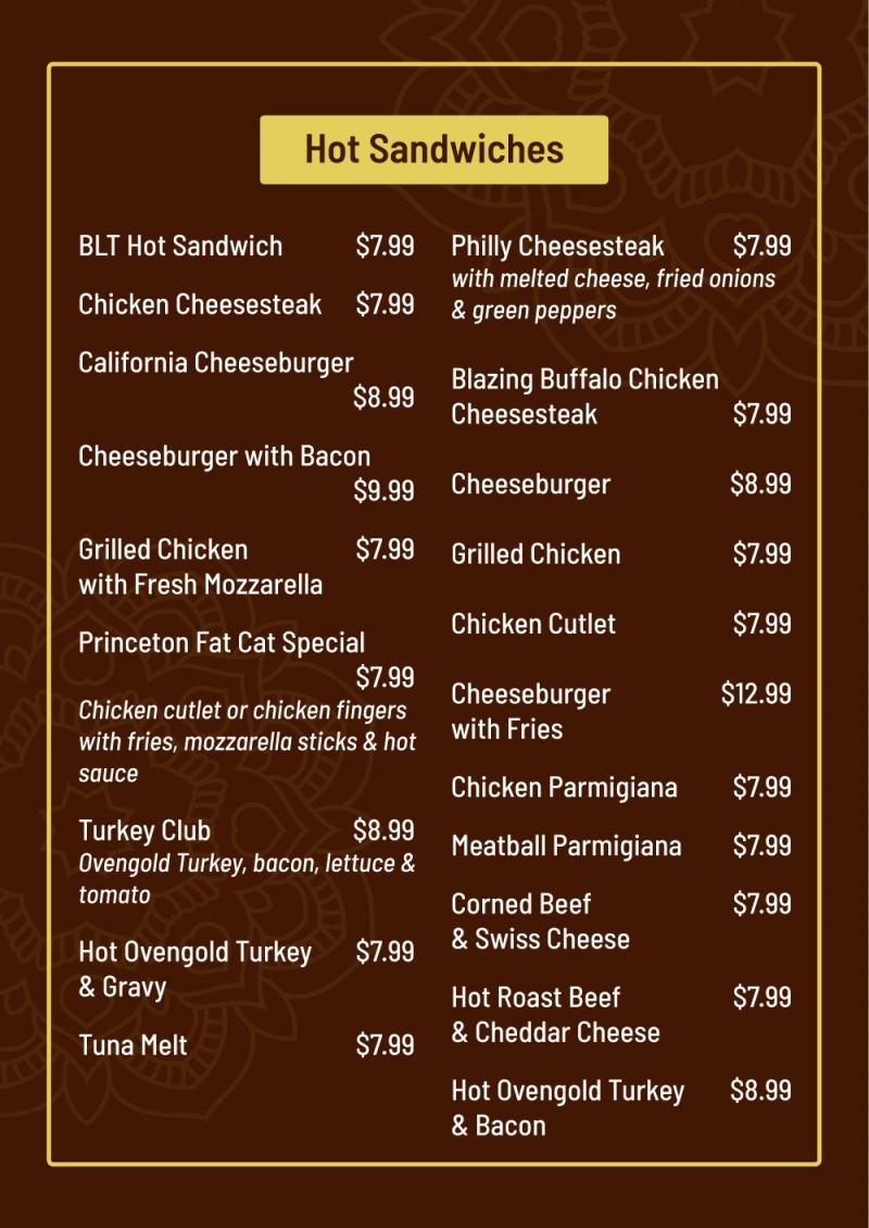 menu image