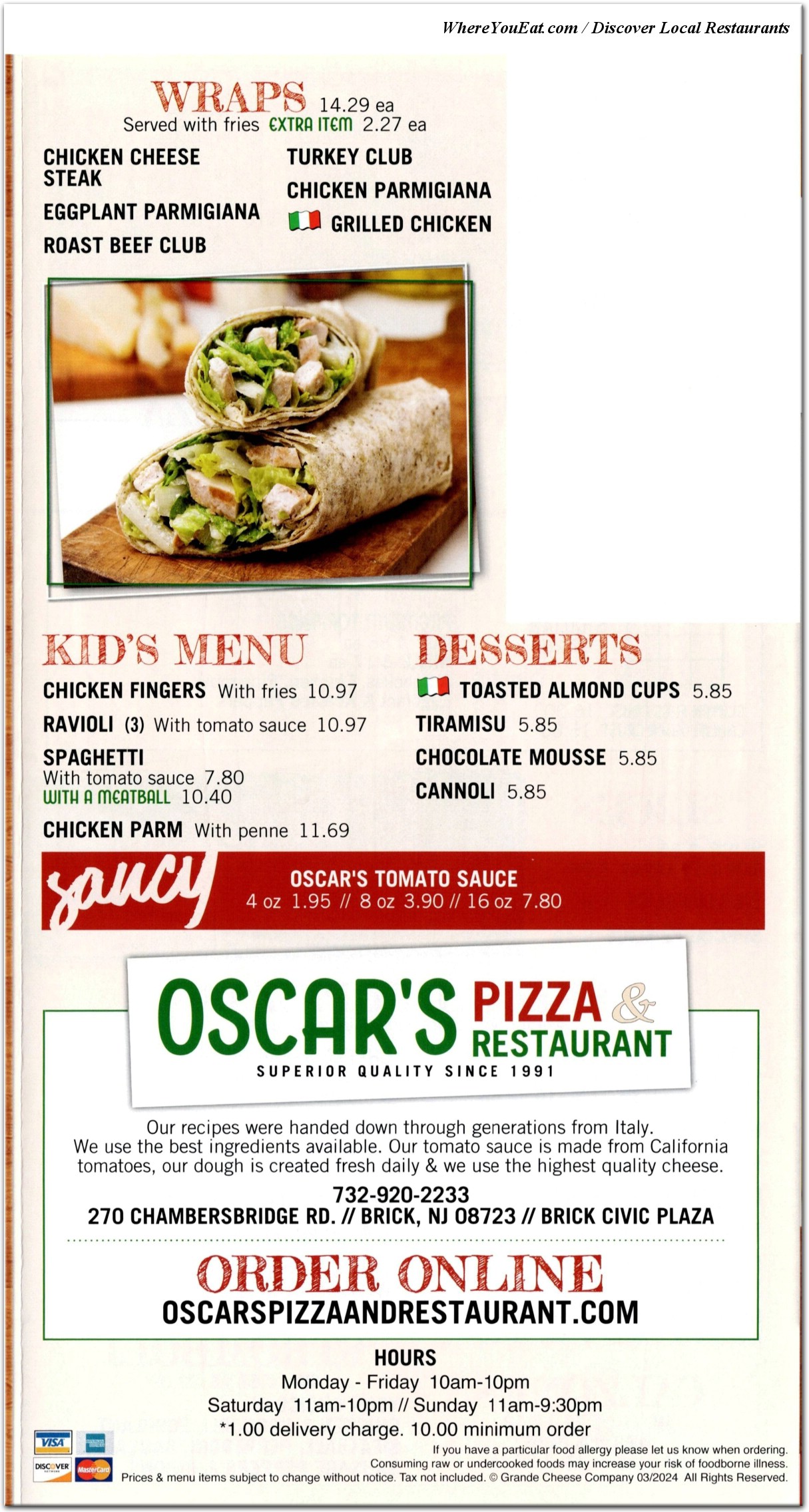 menu image