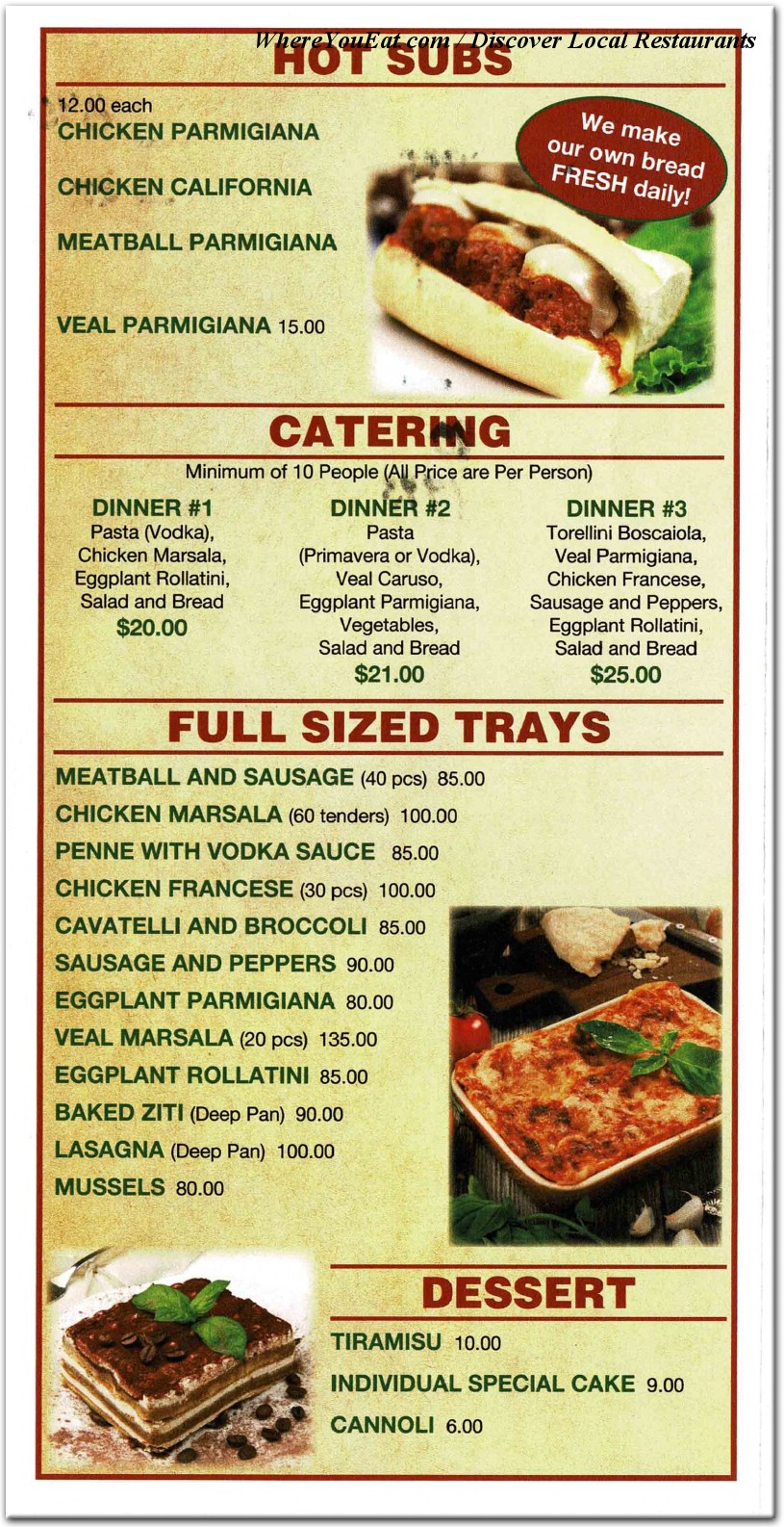 menu image