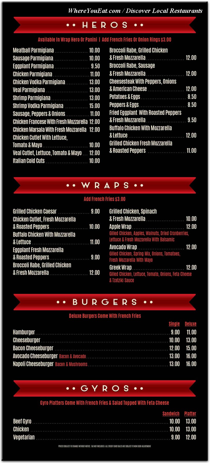 menu image