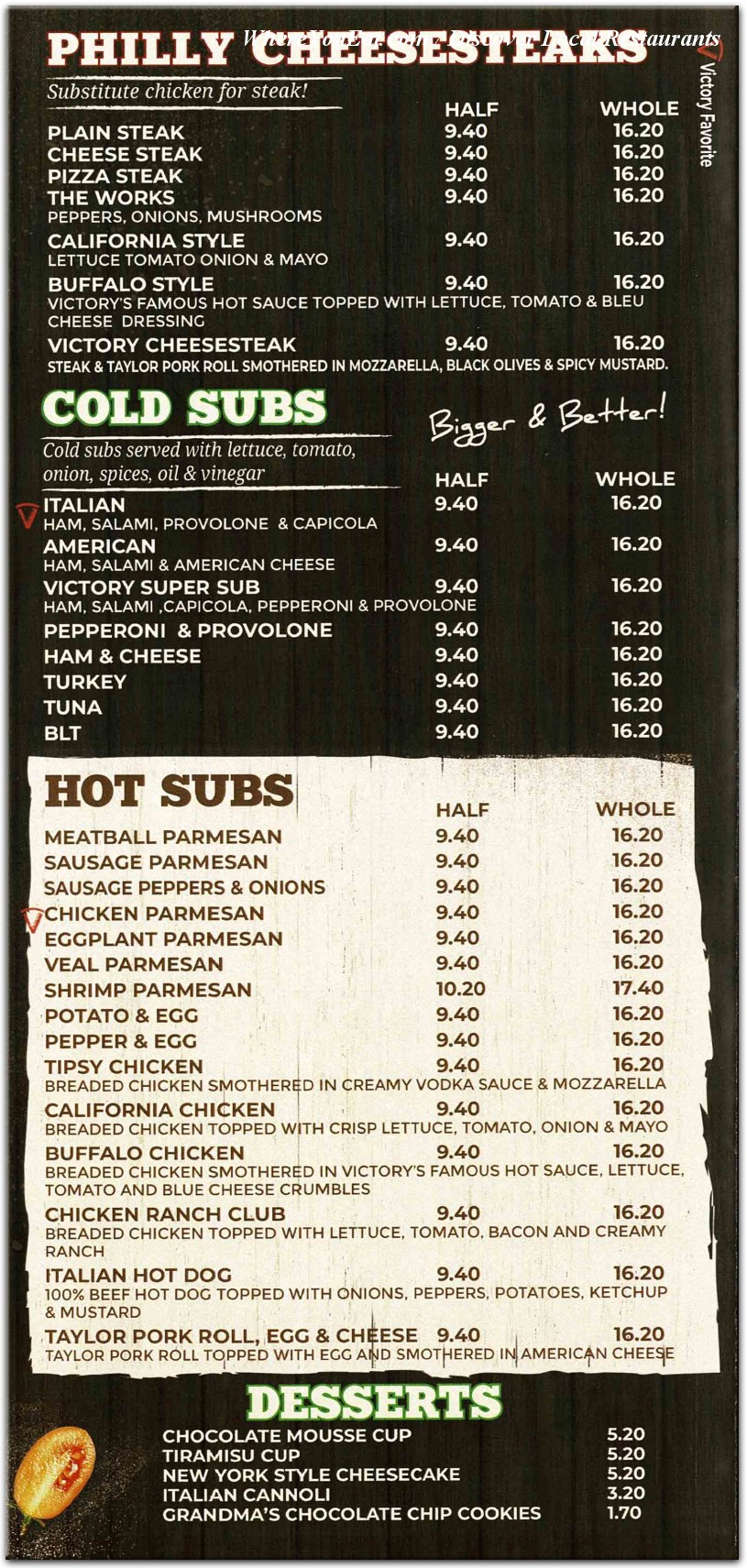 menu image