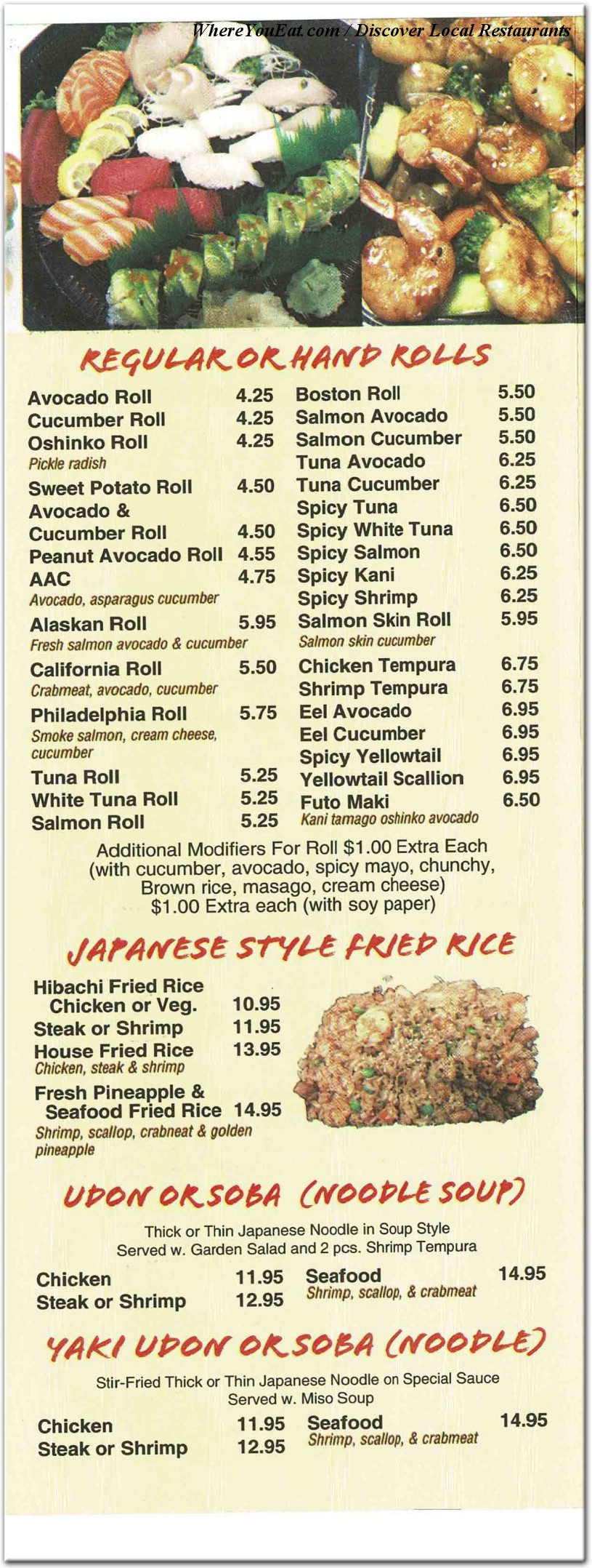 menu image