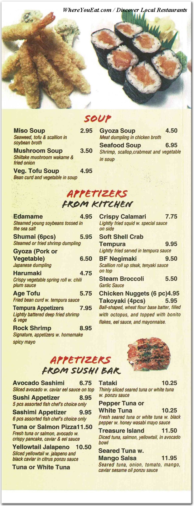 menu image