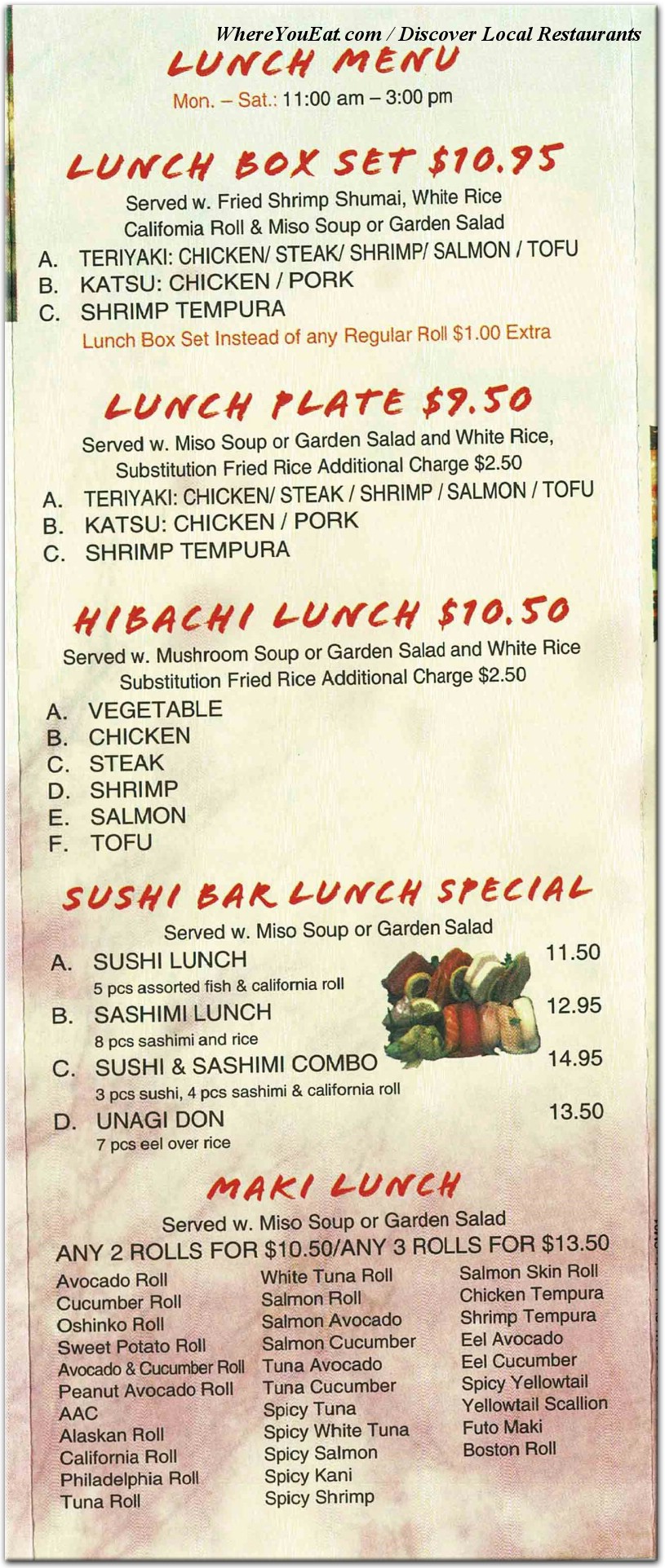 menu image