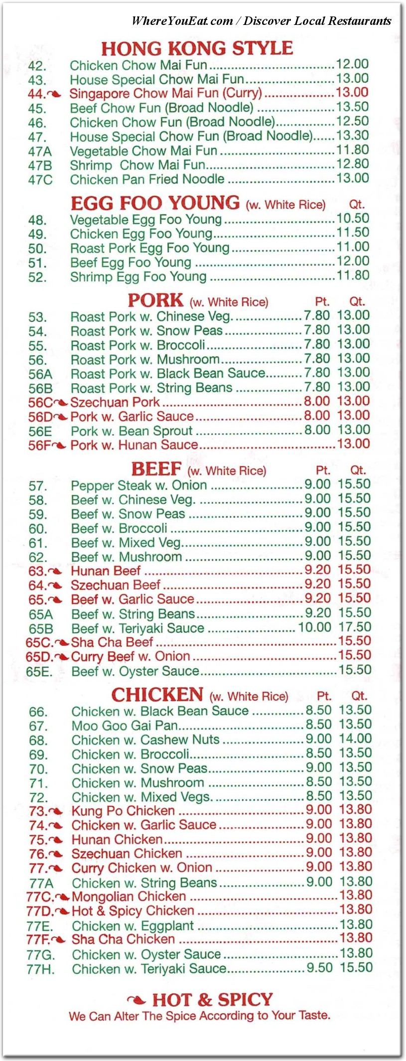 menu image