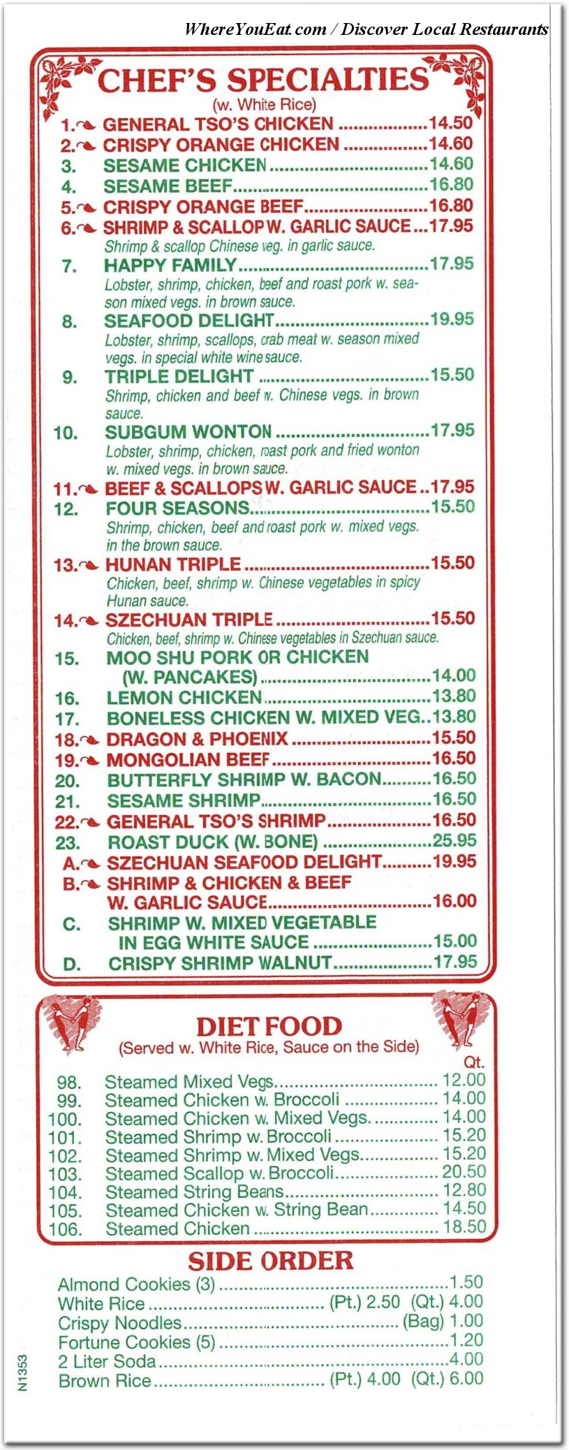 menu image