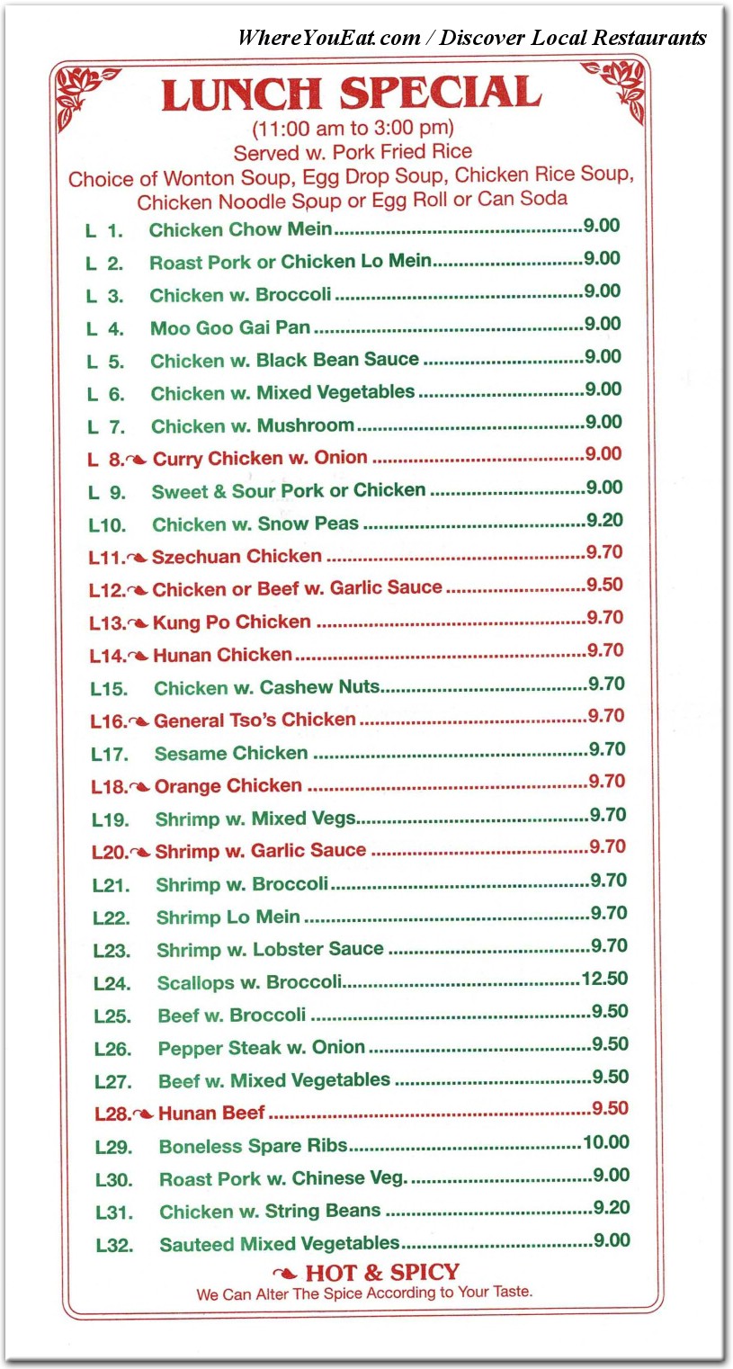 menu image