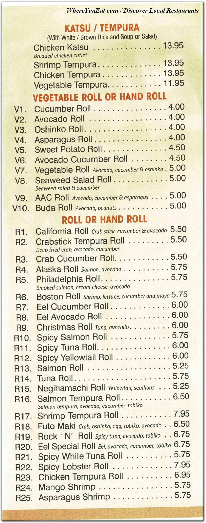 menu image