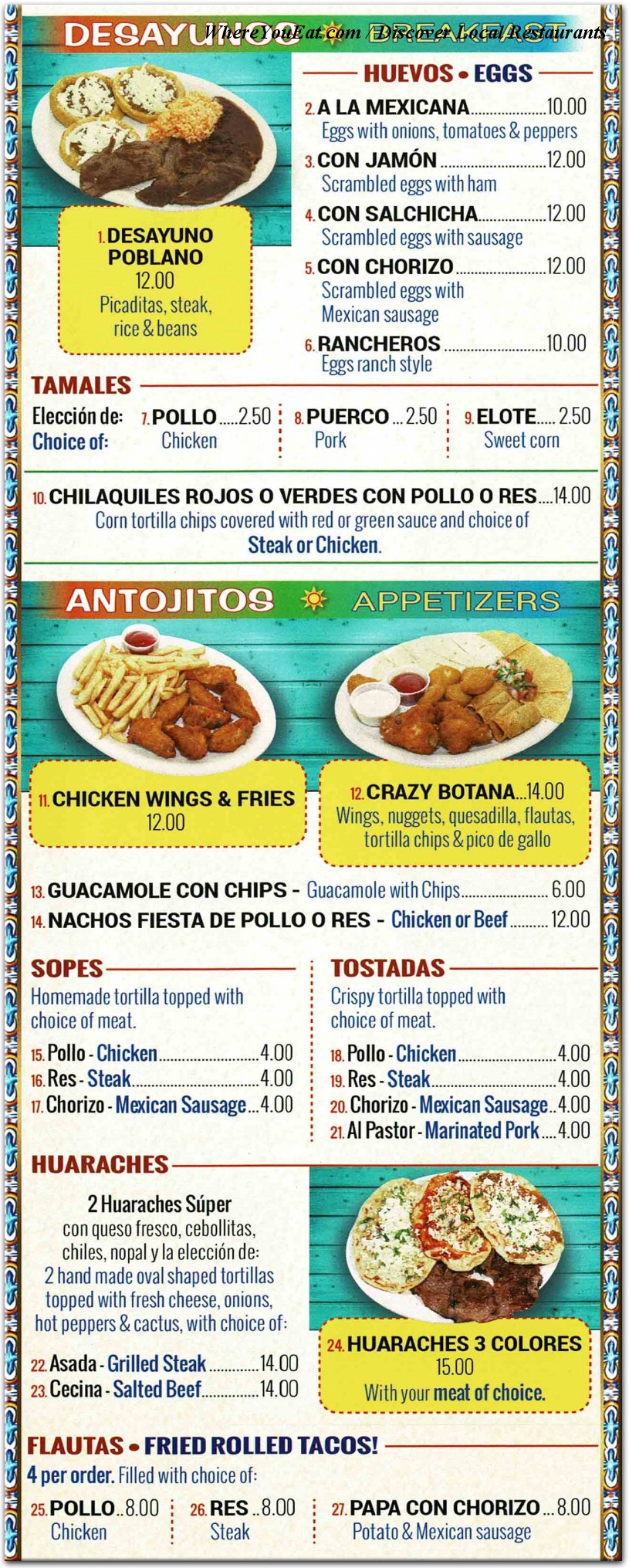 menu image