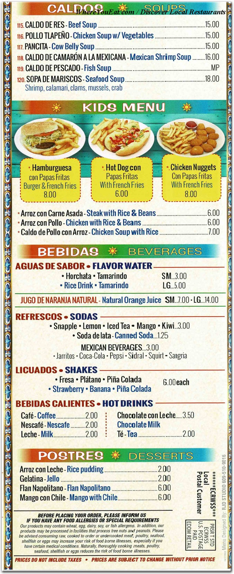 menu image