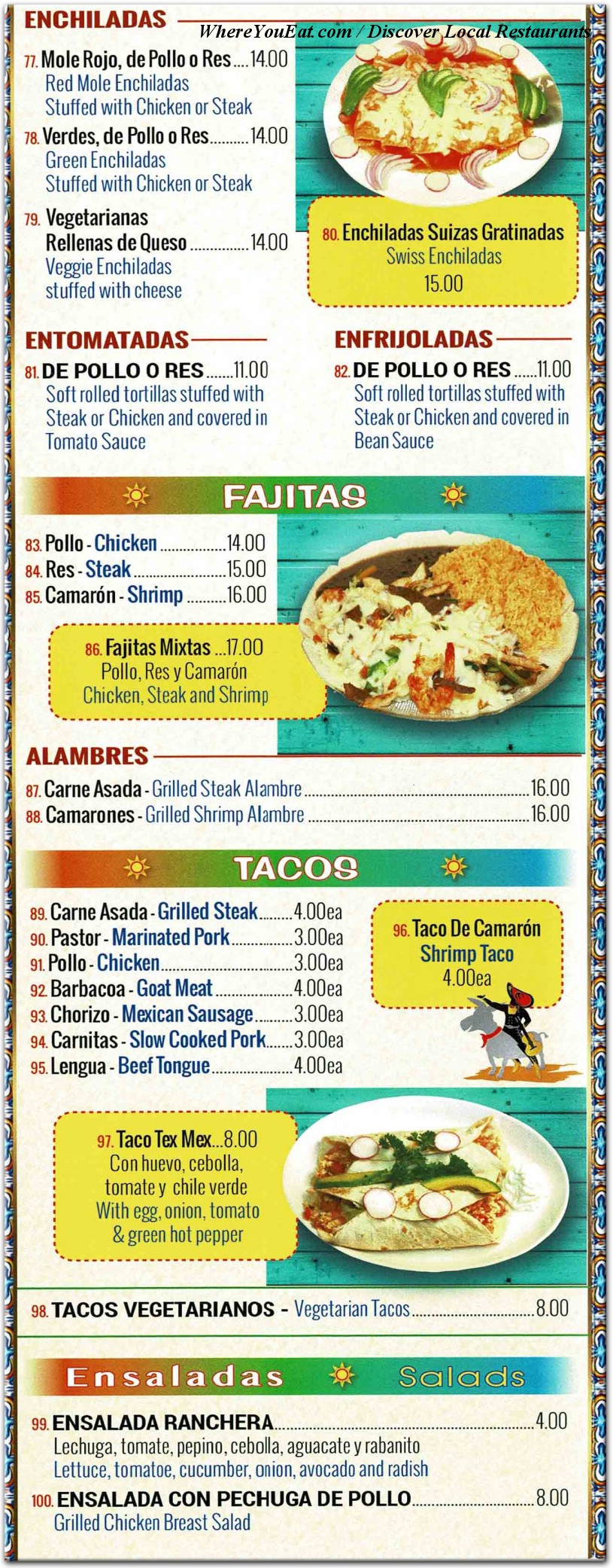 menu image