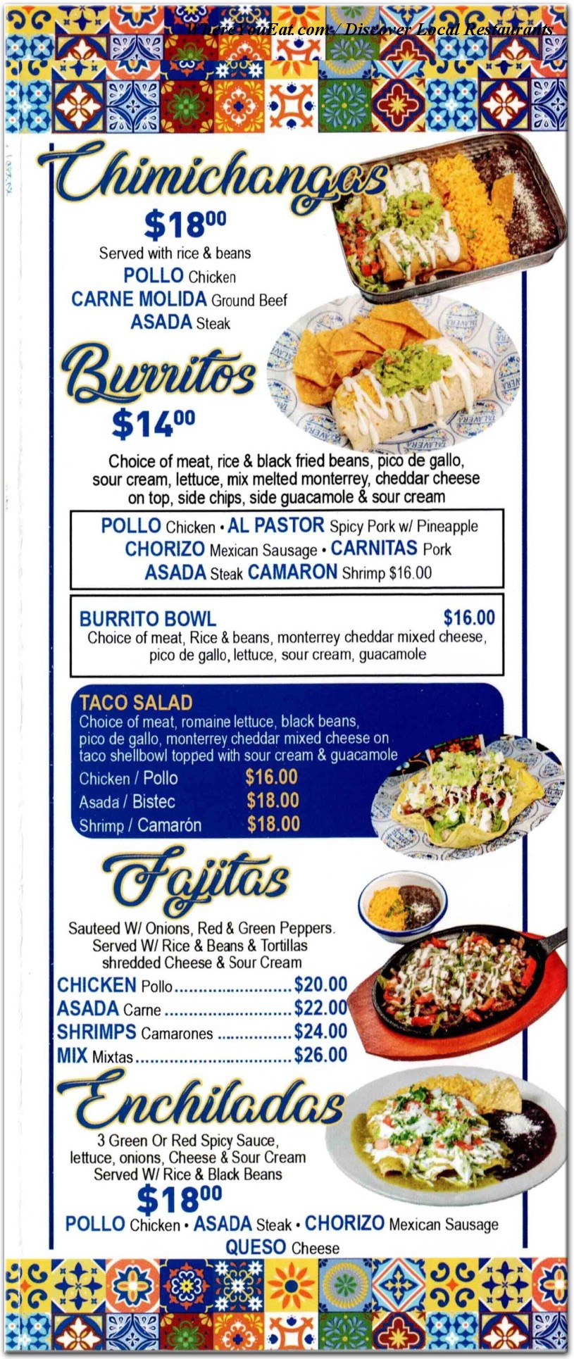 menu image