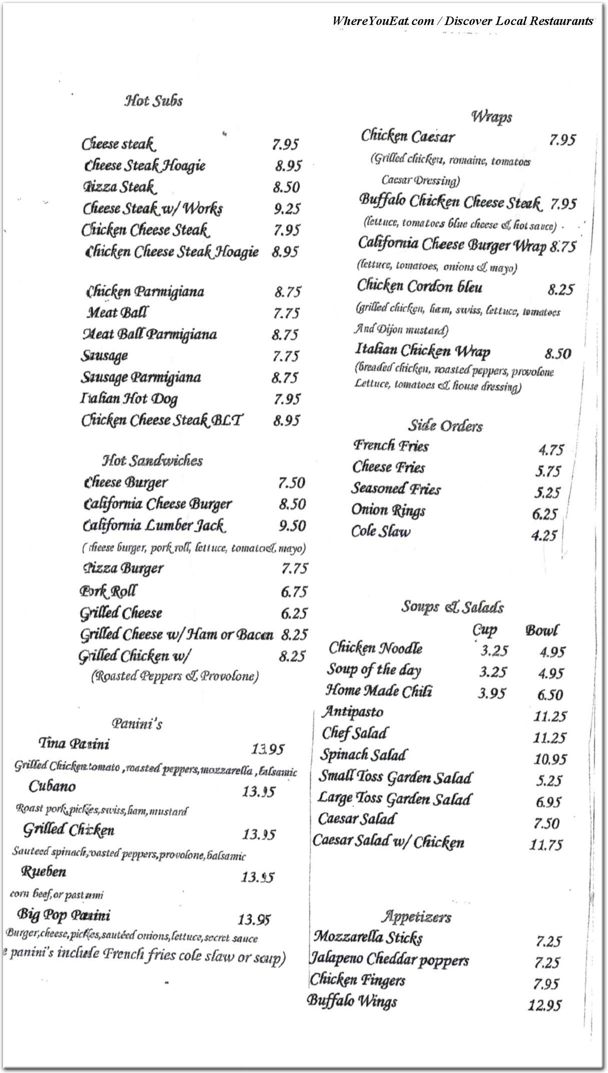 menu image