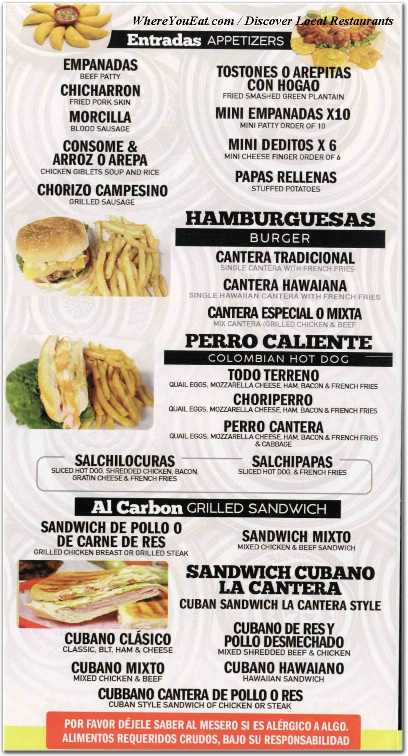 menu image